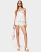 EDIKTED Embroidered Layered Mesh Babydoll Top image number 5
