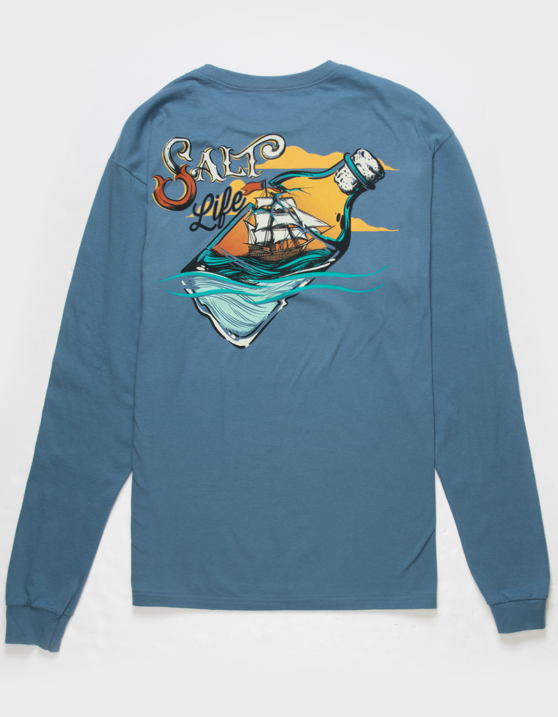 SALT LIFE Ship In A Bottle Mens Long Sleeve Tee image number 0