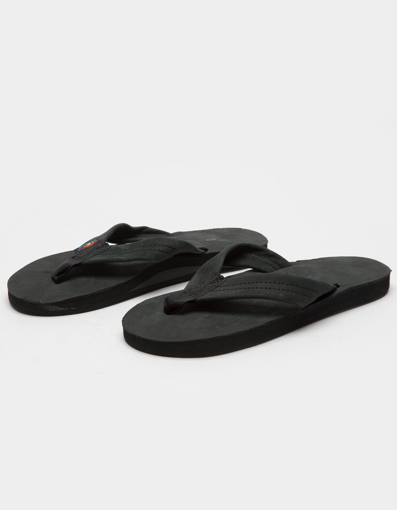RAINBOW Leather Womens Black Sandals image number 0