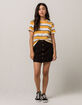 BILLABONG Push My Buttons Corduroy Mini Skirt image number 1