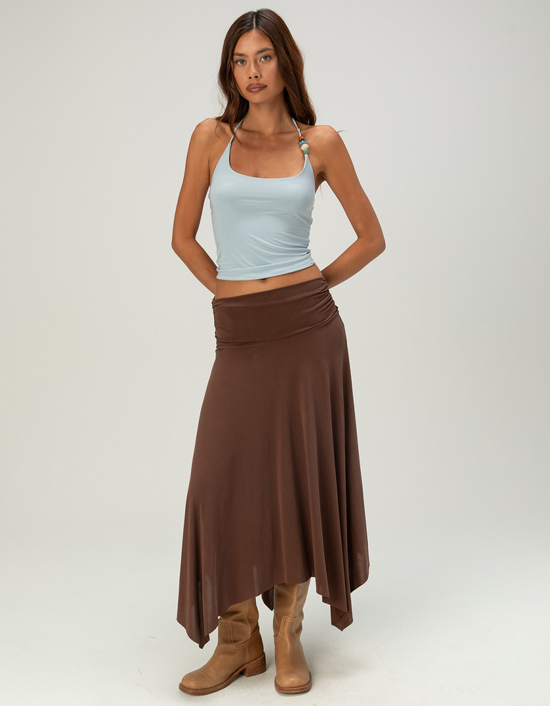 WEST OF MELROSE Beaded Womens Butter Soft Halter Top image number 1