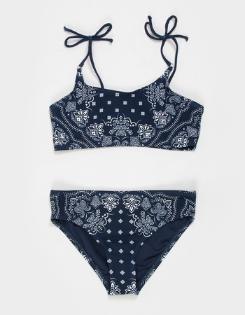 FULL TILT Paisley Girls Bralette Bikini Set Primary Image
