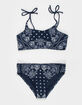FULL TILT Paisley Girls Bralette Bikini Set image number 1