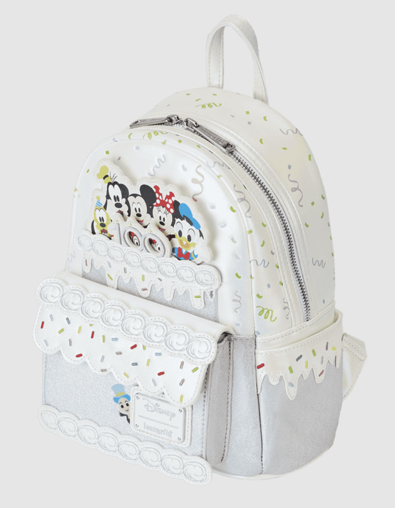 LOUNGEFLY Disney100 Anniversary Celebration Cake Mini Backpack image number 6