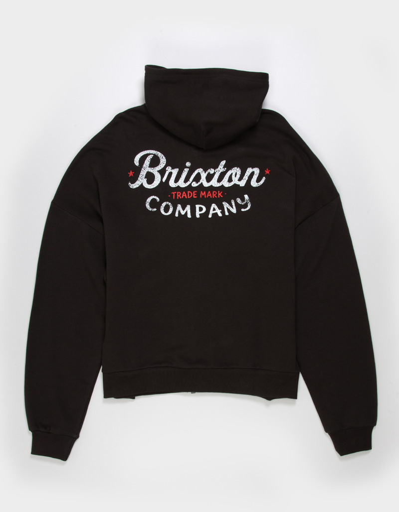 BRIXTON Banger Mens Oversized Zip-Up Hoodie image number 2