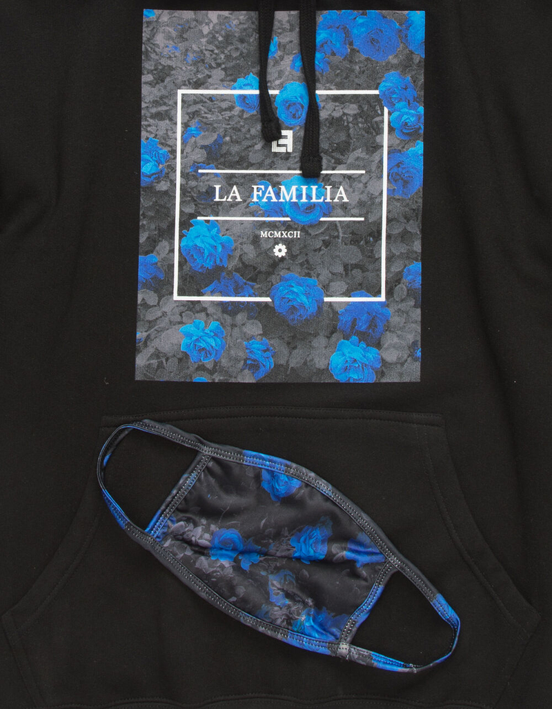 LA FAMILIA Rose Bush Mens Hoodie & Face Mask Set image number 1