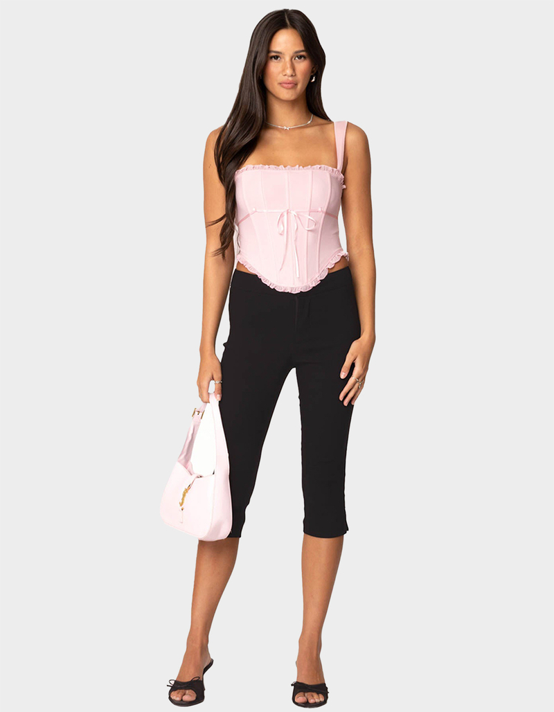 EDIKTED Coquette Mesh Corset image number 1
