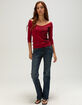 METAL MULISHA Jessi Womens Off The Shoulder Top image number 5