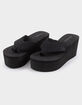 WILD DIVA Heat Womens Platform Wedge Flip Flops image number 2