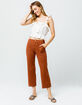 SKY AND SPARROW Pork Chop Pocket Womens Crop Flare Pants image number 4