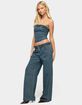 EDIKTED Braidey Low Rise Baggy Jeans image number 4