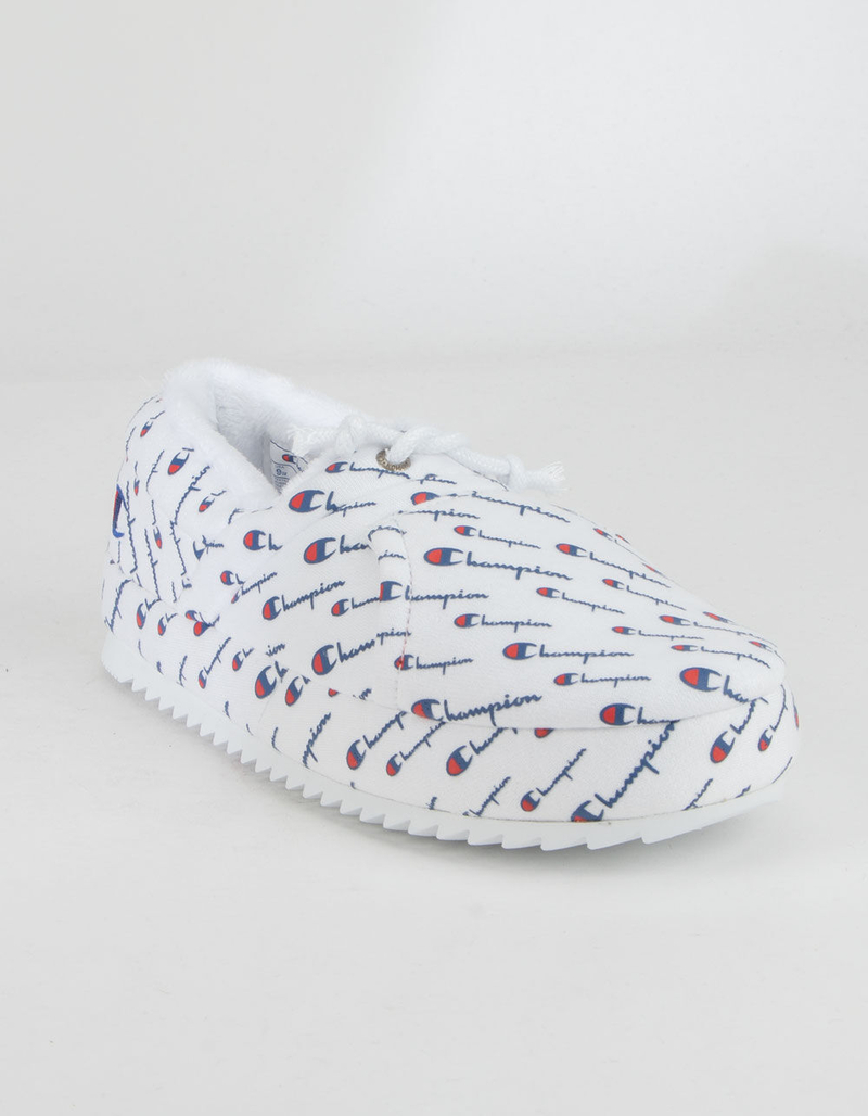 CHAMPION University Script White Womens Slippers image number 1