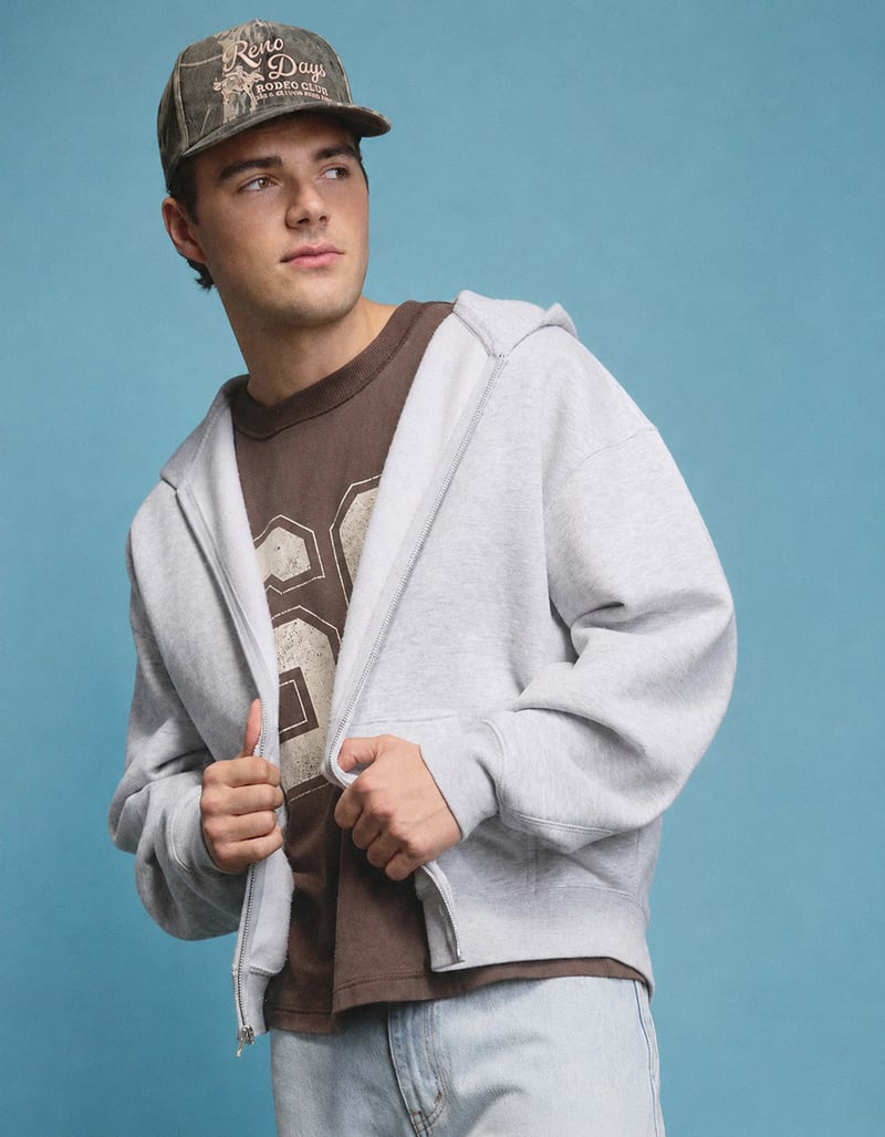 RSQ Mens Oversized Zip-Up Hoodie image number 0