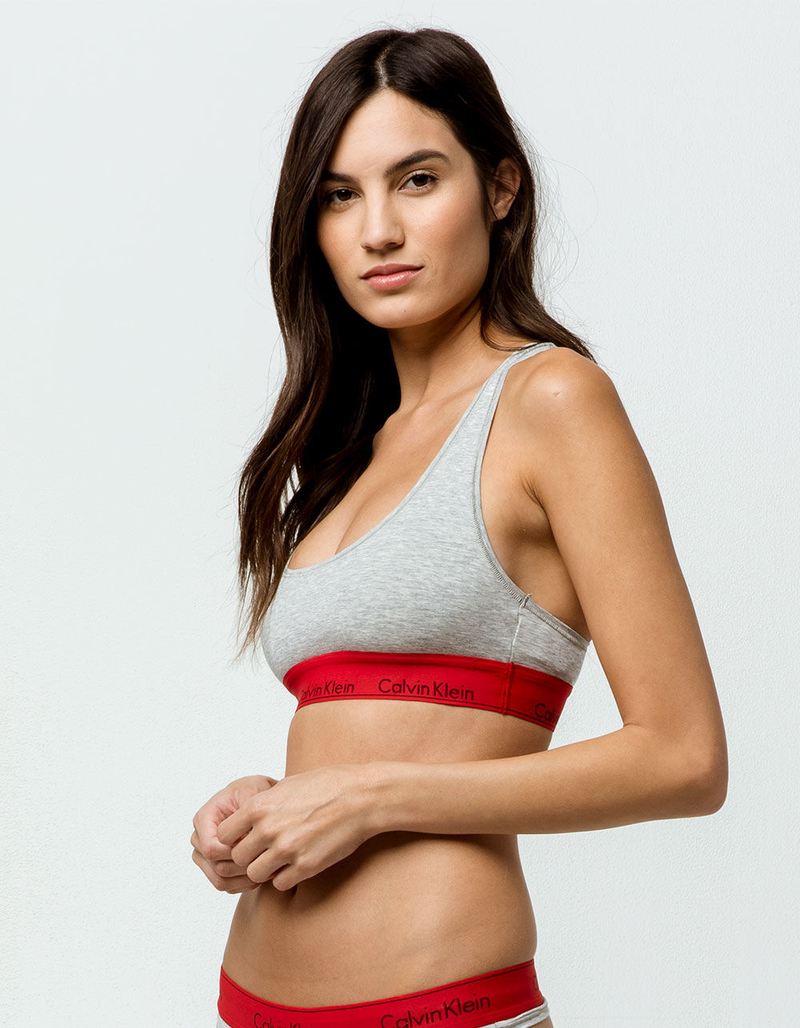 CALVIN KLEIN Heather Gray Bralette image number 0