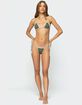 EDIKTED Crochet Triangle Bikini Top image number 3