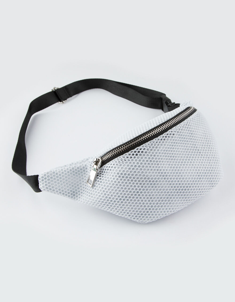 VIOLET RAY Sporty Mesh White Fanny Pack image number 0