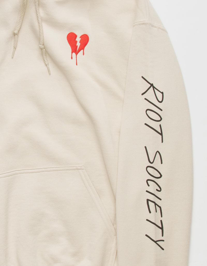 RIOT SOCIETY Broken Heart Mens Hoodie image number 1
