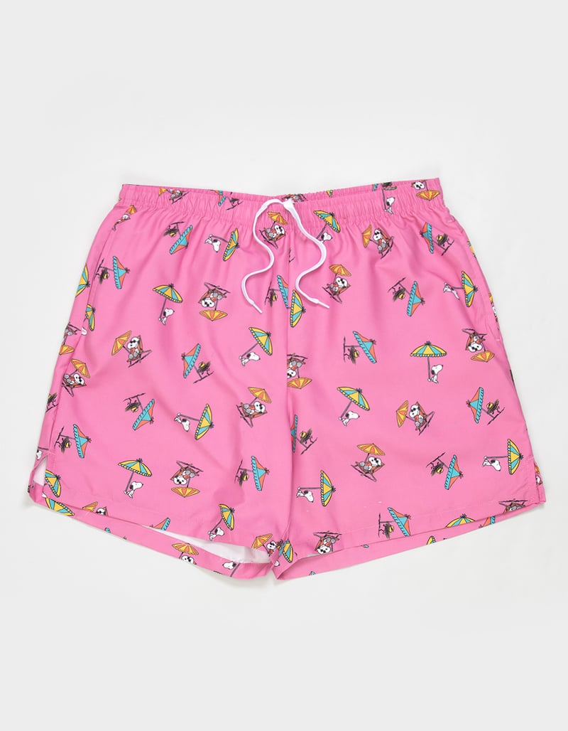 PEANUTS Snoopy Summer Mens Swim Trunks image number 1