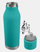 ASOBU Wireless BT60 Double Walled Teal Speaker Bottle image number 1