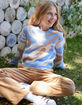 FULL TILT Swirl Girls Pullover Sweater image number 4