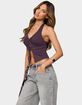 EDIKTED Prima Twisted Split Front Halter Top image number 2