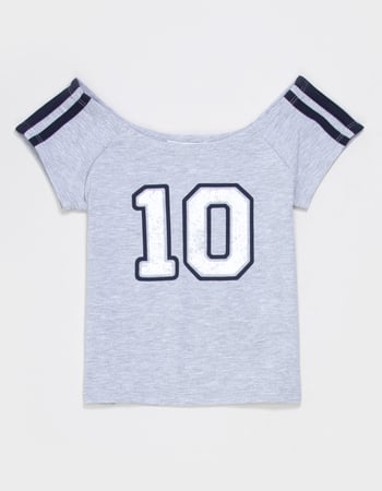 FULL TILT 10 Girls Off The Shoulder Tee Alternative Image