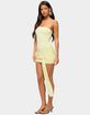 EDIKTED Sonie Tie Waist Strapless Mini Dress image number 2