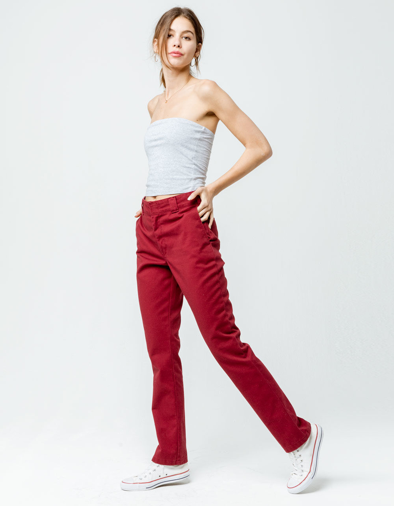 FULL TILT Essentials Heather Gray Womens Tube Top image number 3