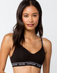 CALVIN KLEIN Lined Wirefree Black Bralette image number 1