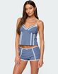 EDIKTED Eliane Contrast Lacey Tank Top image number 1
