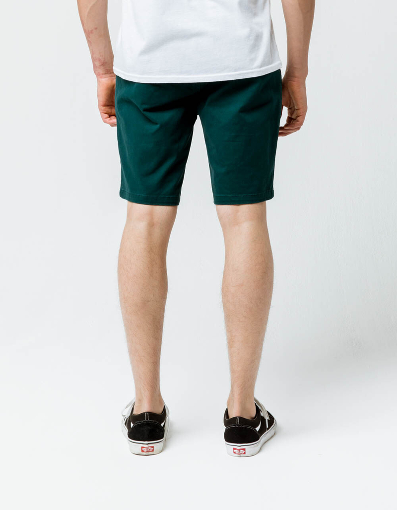 CHARLES AND A HALF Lincoln Stretch Teal Blue Mens Shorts image number 4