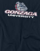 GONZAGA UNIVERSITY Official Distressed Primary Logo Boys Tee image number 2