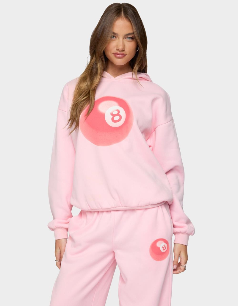 EDIKTED Lucky 8 Oversized Hoodie image number 0