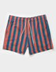 RSQ Mens 2 Color Stripe 5" Swim Shorts image number 2