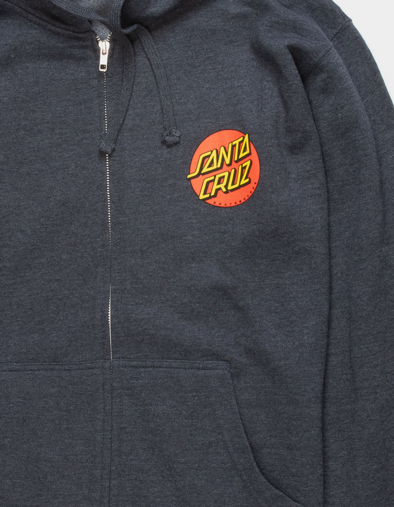 SANTA CRUZ Classic Dot Mens Zip-Up Hoodie image number 3