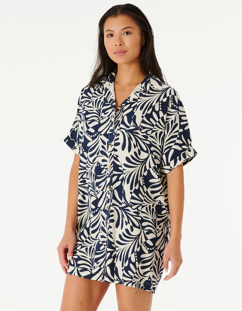 RIP CURL Afterglow Short Shirt Dress image number 1