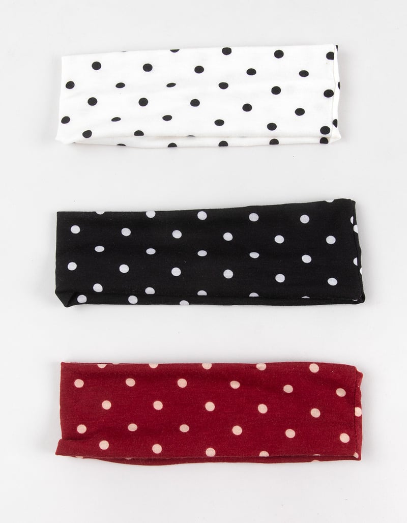 FULL TILT 3 Pack Polka Dot Headbands image number 1