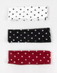 FULL TILT 3 Pack Polka Dot Headbands image number 2