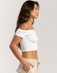 RSQ Womens Seamless Off The Shoulder Top image number 3