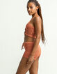 FULL CIRCLE TRENDS Button Front Crochet Womens Sand Tank & Shorts Set image number 2