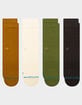 STANCE Icon 4 Pack Mens Crew Socks STANCE Icon 4 Pack Mens Crew Socks