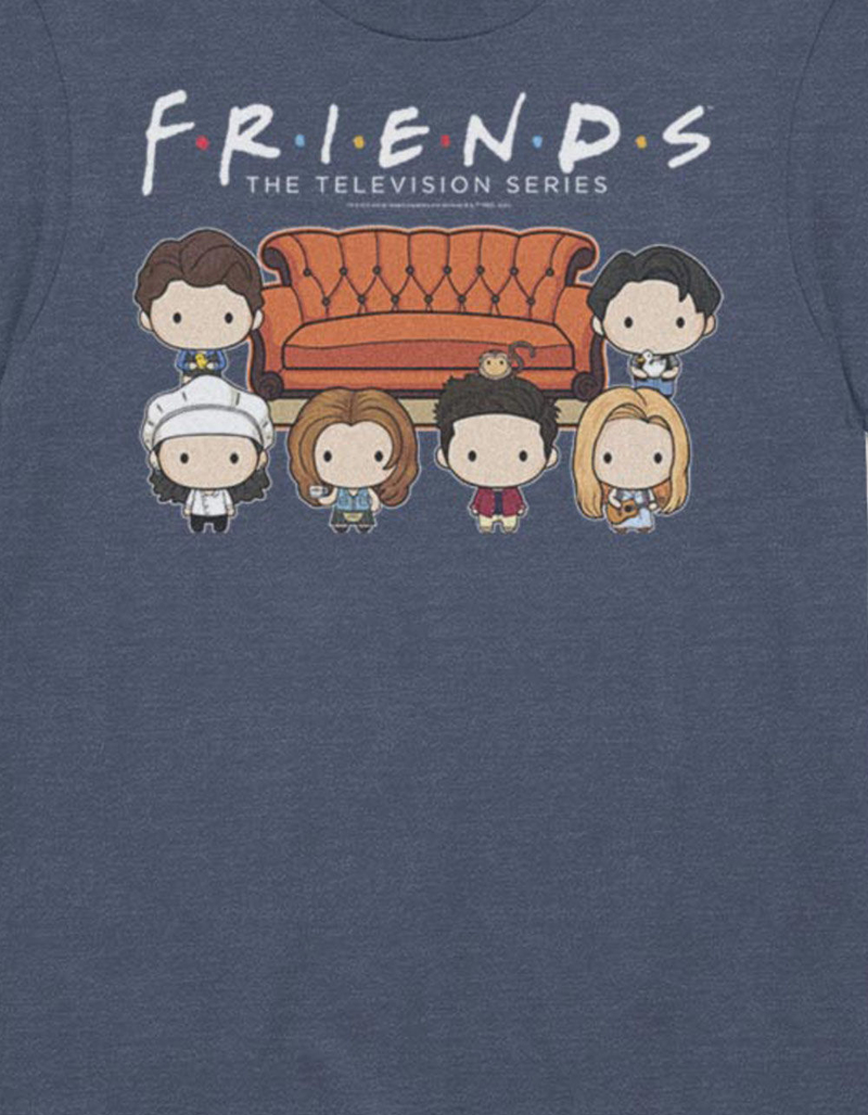FRIENDS Cartoon Couch Crew Unisex Tee image number 1