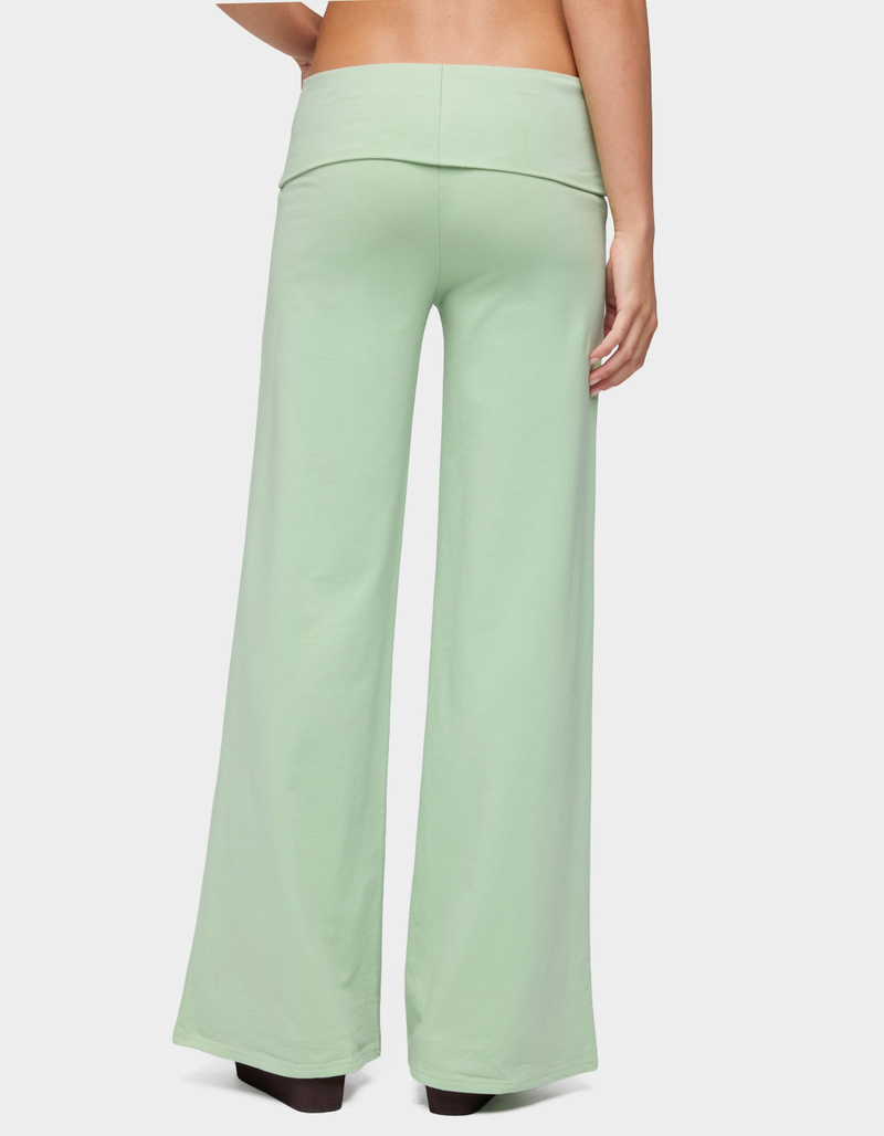 EDIKTED Cammy Wide Leg Foldover Pants image number 1