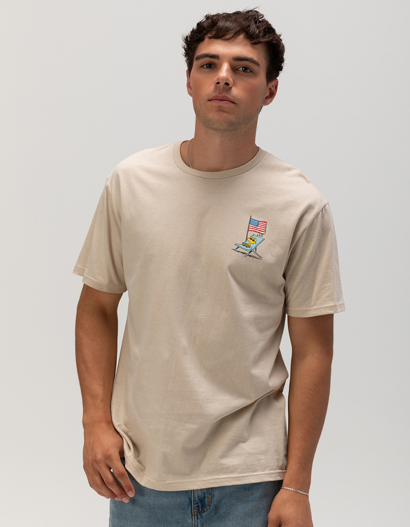 PEANUTS Woodstock America Flag Unisex Tee image number 4