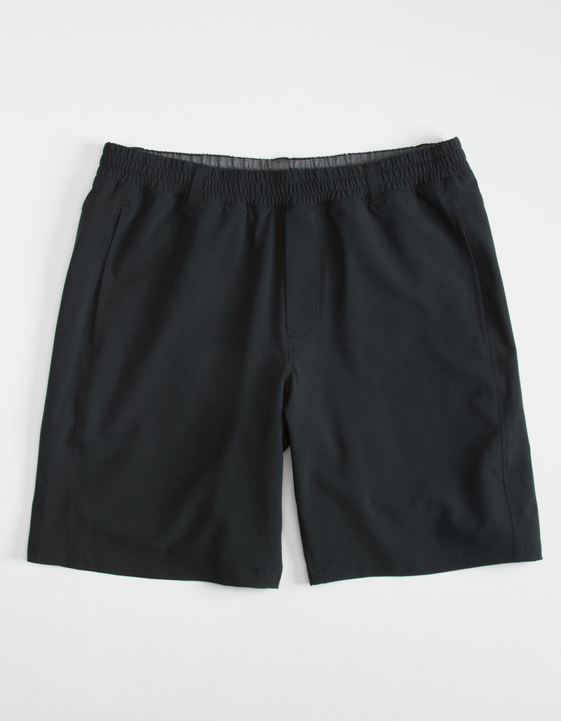 HOLLYWOOD Ultimate Mens Black Compression Lined Hybrid Shorts image number 0