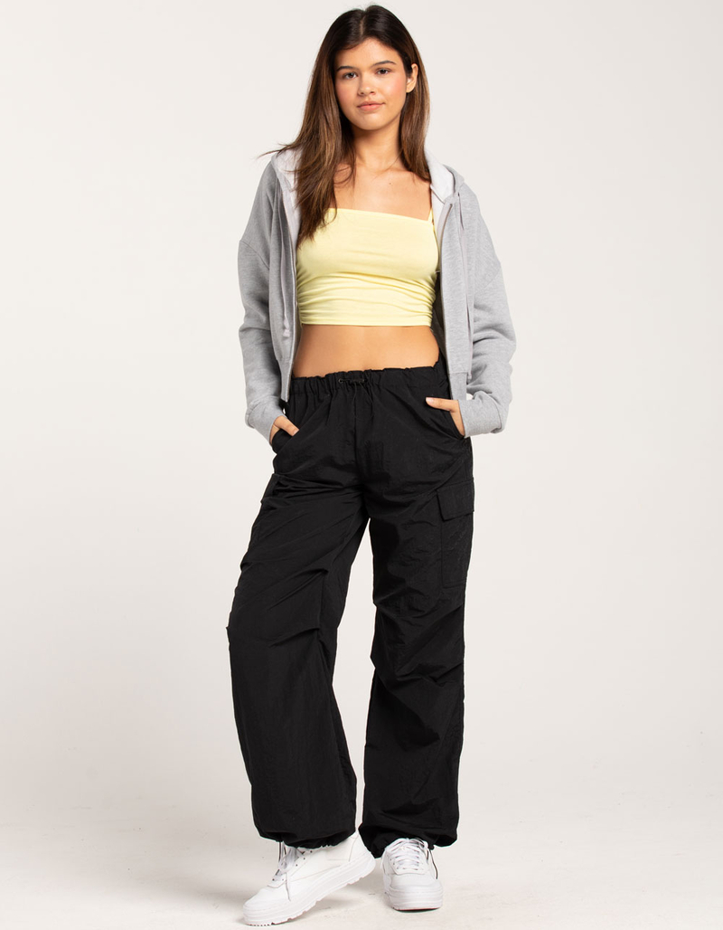 TILLYS Cropped Zip-Up Womens Hoodie image number 5