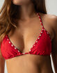 FULL TILT Eyelet Triangle Bikini Top image number 3
