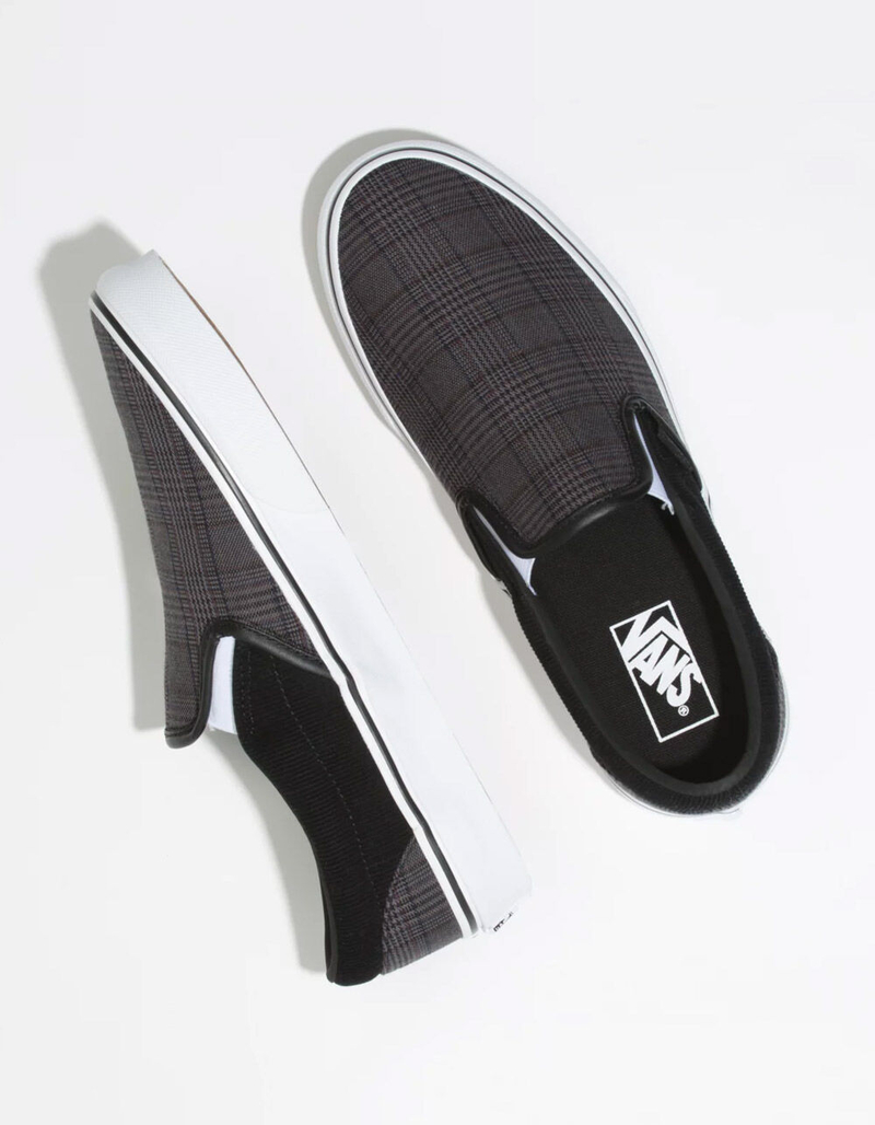 VANS Suiting Black & True White Slip-On Shoes image number 2