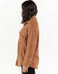 RSQ Womens Sherpa Solid Shacket image number 2