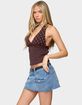 EDIKTED Ginny Mixed Polka Dot Halter Top image number 2